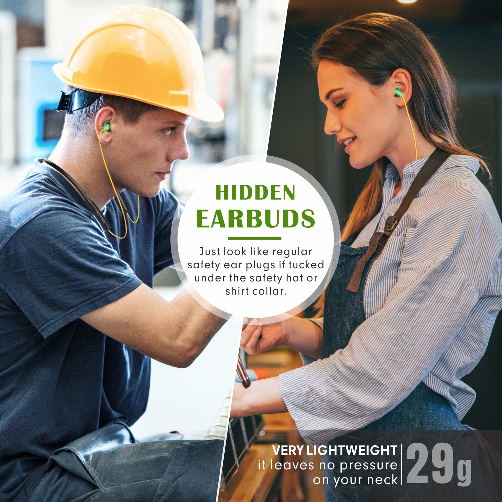 Bluetooth earbuds best sale for construction workers